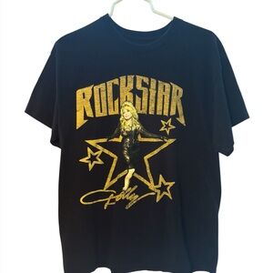 Dolly Parton Rockstar Graphic Tee - Black